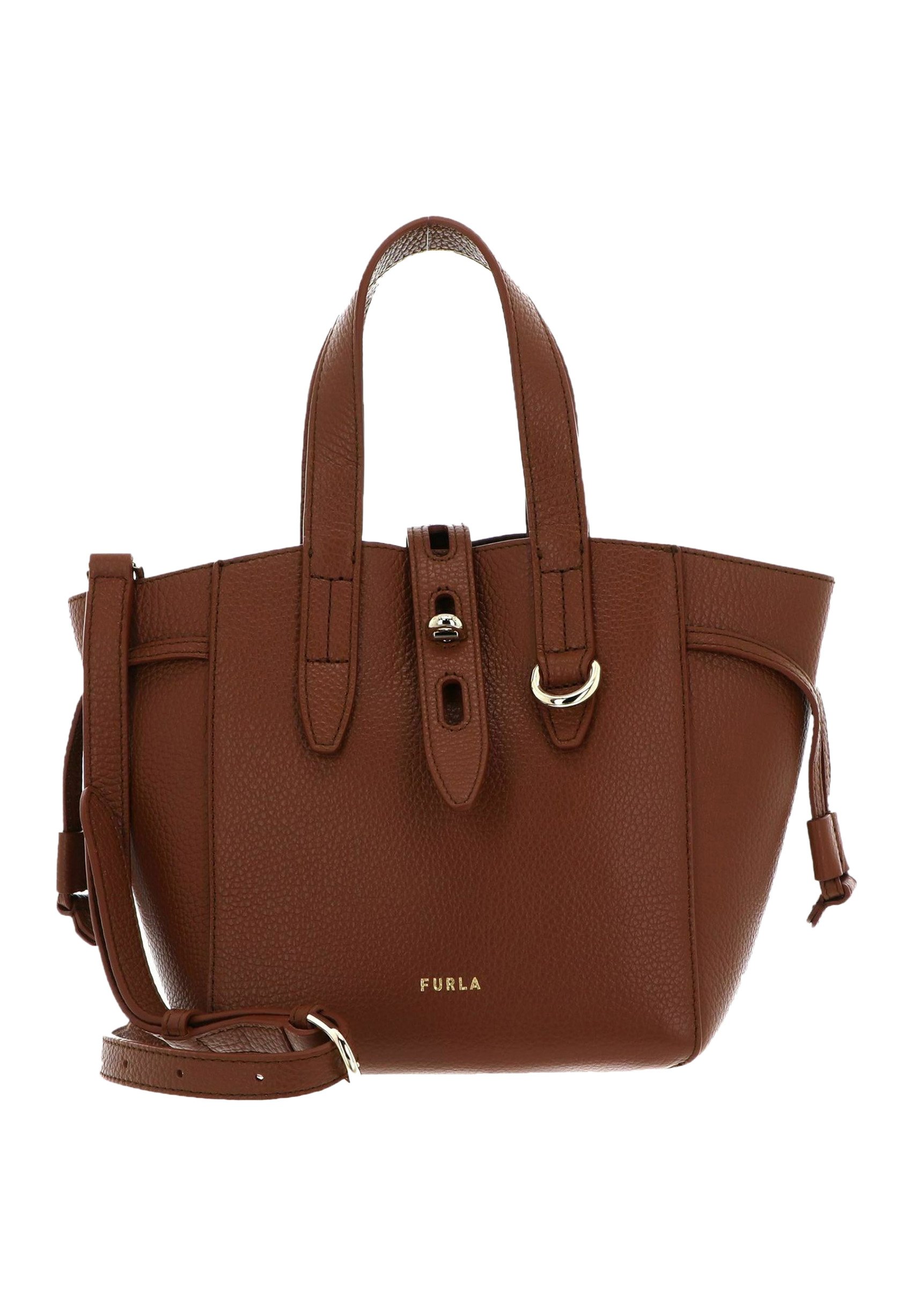 Furla NET MINI TOTE - Handbag - cognac - Zalando