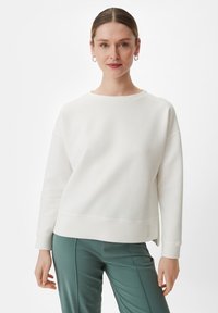 comma casual identity MIT STRUKTURMUSTER - Sweatshirt - weiß