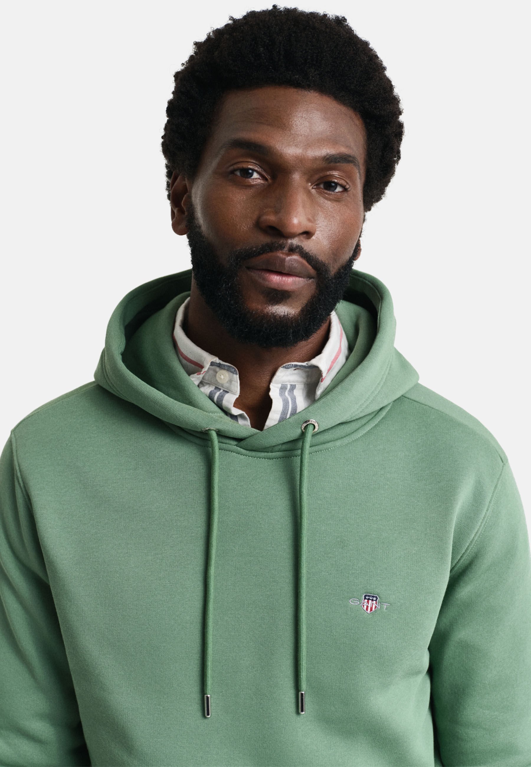 売れ筋商品|||ガント パーカー・スウェットシャツ レディース アウター TONAL SHIELD HOODIE - Sweatshirt - kalamata green 最強「 小顔 × 体型カバー 」 パーカー アウター ライトアウター