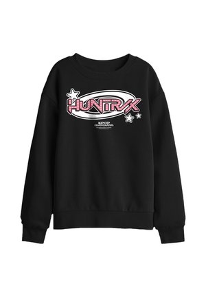NETFLIX, KPOP DEMON HUNTERS HUNTRIX CIRCLE LOGO UNISEX - Sweatshirt - black