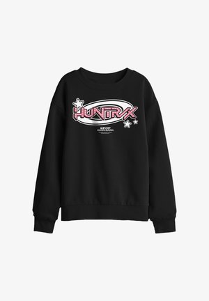 NETFLIX, KPOP DEMON HUNTERS HUNTRIX CIRCLE LOGO UNISEX - Sweatshirt - black
