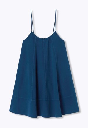 Promod, ROBE COURTE À FINES BRETELLES - Robe de jour - bleu