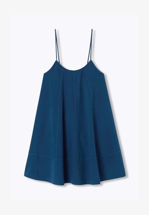 Promod, ROBE COURTE À FINES BRETELLES - Robe de jour - bleu