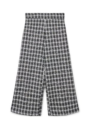 PALAZZO CROPPED - Pantalon classique - var ultrablack