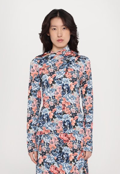 Rabanne Top s dlouhým rukávem - english tapestry/pink/blue/green