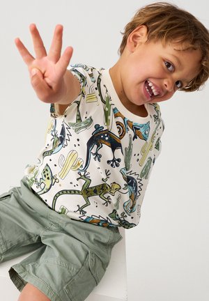 Minymo, SHORT SLEEVE ALL OVER - T-shirt con stampa - vanilla ice