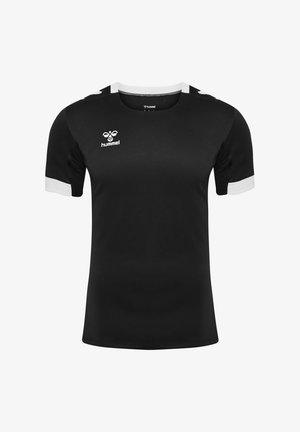 Hummel, RUGBY S/S - T-Shirt print - black