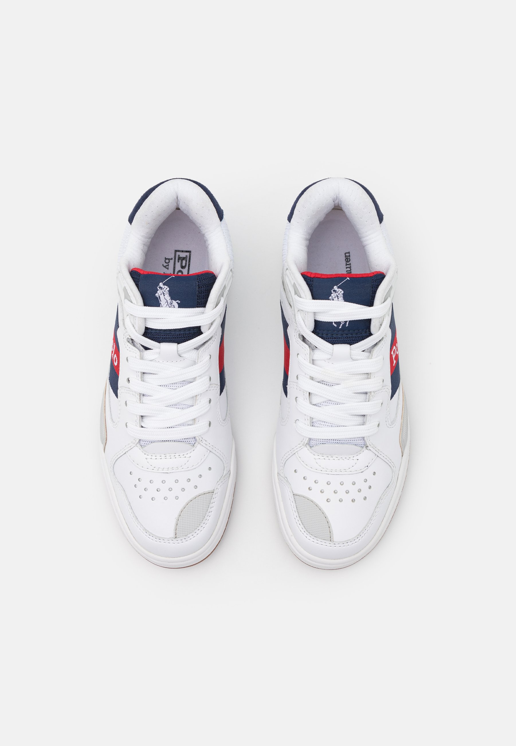 Polo Ralph Lauren UNISEX - Sneakers hoog - white/newport navy/wit -  Zalando.nl
