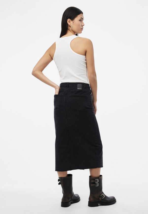 PCJESSIE MIDI SKIRT - Denim skirt4