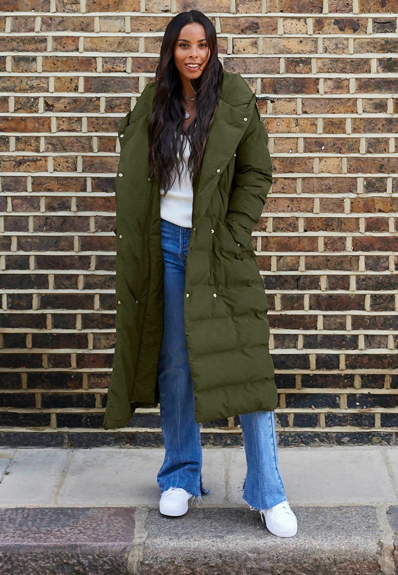 Next ROCHELLE LONGLINE DOUBLE BREASTED PADDED HOODED PETITE Winterjas