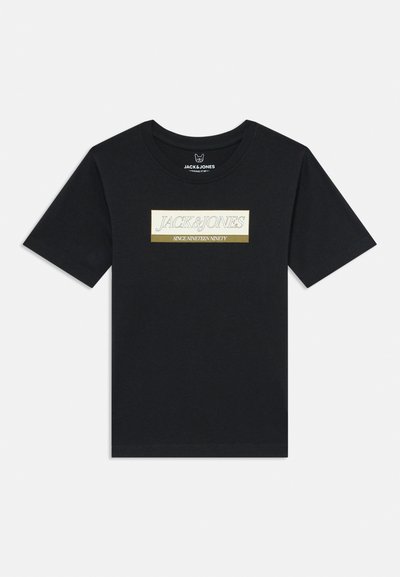 JORINWOOD BLOCK BRAND TEE - T-shirt imprimé - black