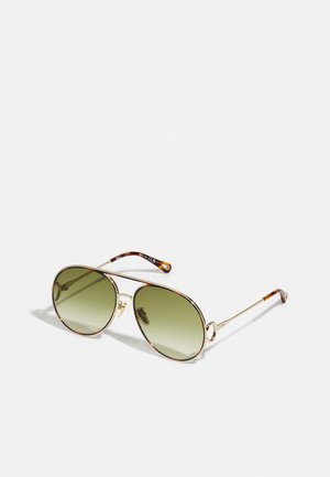 CHLOÉ AUSTINE OVERSIZED AVIATOR METAL SUNGLASSES - Solbriller - gold-coloured