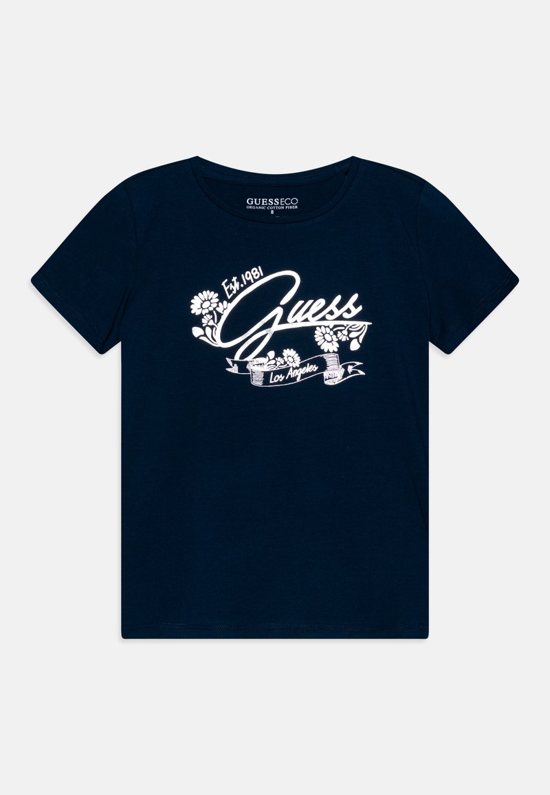 Guess JUNIOR  - Apdrukāts T-krekls - secret blue