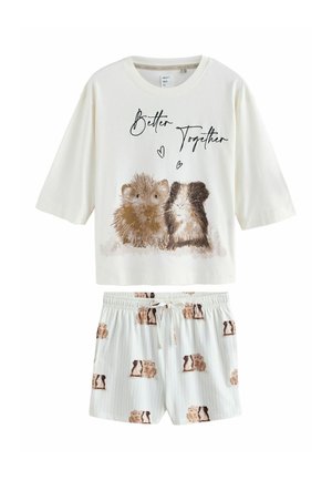 REGULAR FIT  SET  - Pyjama - cream guinea pig