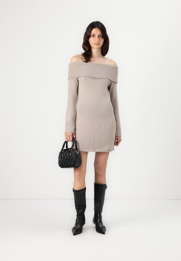 Off-the-Shoulder Skater Sweater Dress - Jumper dress3