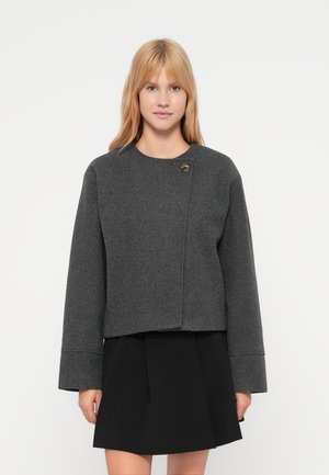 JDYRUBIN LIFE ONE BUTTON JACKET - Overgangsjakke - black melange