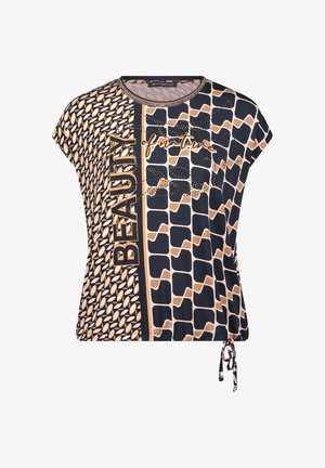Betty Barclay, BETTY BARCLAY MIT TUNNELZUG PRINTSHIRT - Blouse - dark blue brown