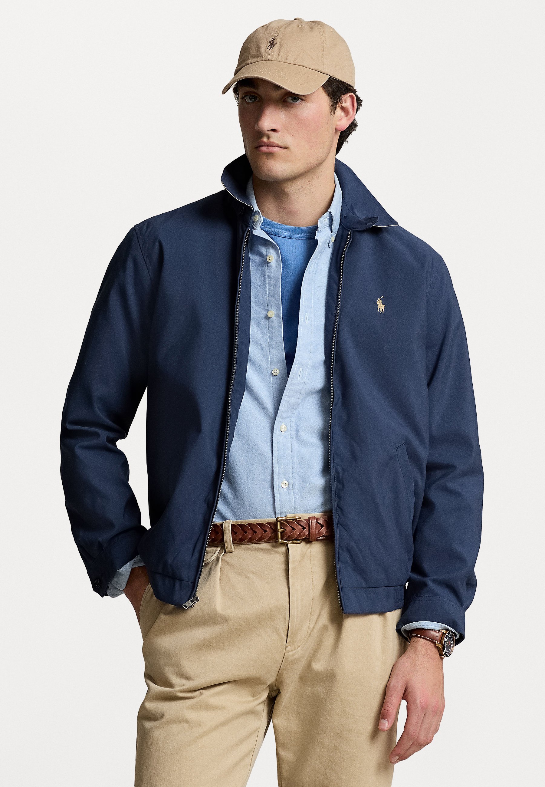 Veste de golf coupe-vent homme, Adidas bleu marine ADIDAS