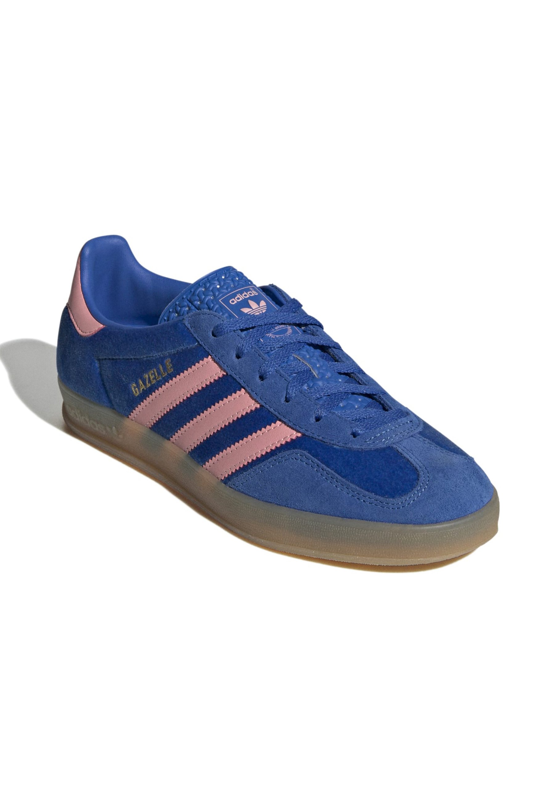 【Adidas】(W) Adidas Gazelle Indoor Blue Semi Pink Spark Adidas Gazelle Indoor Blue Semi Pink Spark – Happybyhype