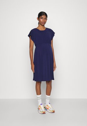 Anna Field MAMA FIT AND FLARE FLOWY DROPPED SHOULDER  - Φόρεμα από ζέρσεϊ - dark blue