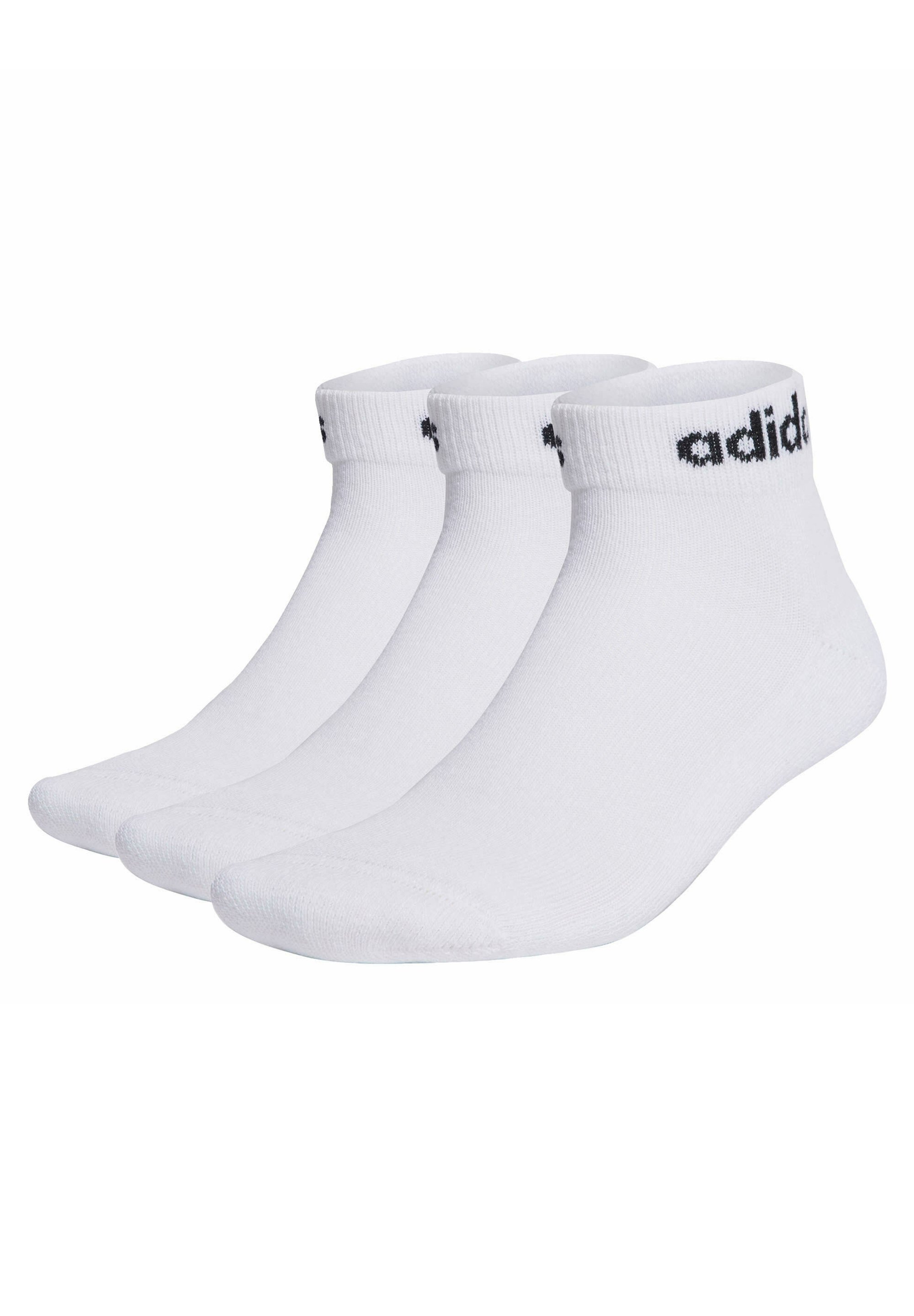 adidas Performance LINEAR CUSHIONED PACK Sports socks white