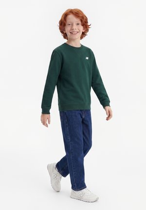 New Balance, SMALL LOGO CREW - Sweatshirt - nordic green