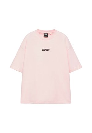 PULL&BEAR, DOG PERSON GRAPHIC - T-SHIRT - T-shirts print - pink