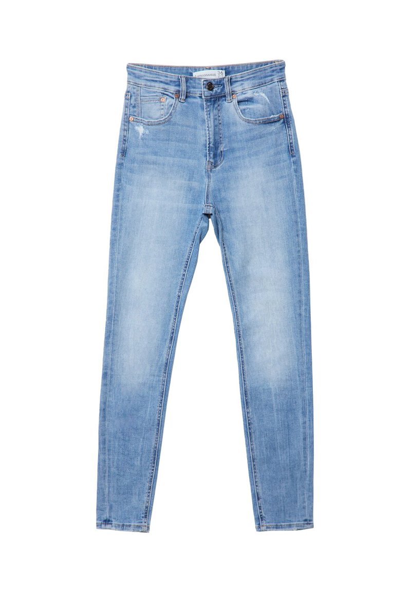 Stradivarius Jeans Skinny Fit lichtblauw gemêleerd