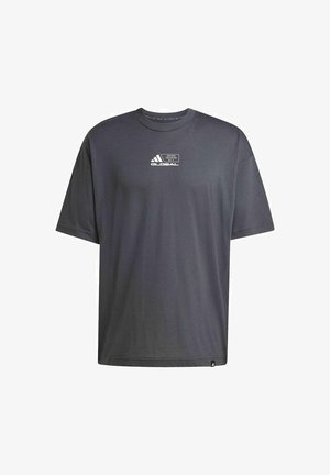 adidas Performance, GFX GLOB TEE - Camiseta estampada - carbon