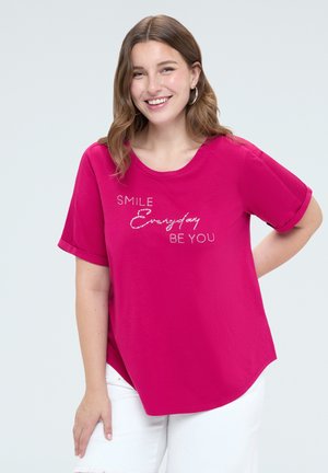 Fiorella Rubino, T-SHIRT CON SCRITTA MOTIVAZIONALE - T-shirt print - fucsia