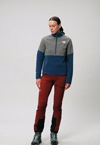 The North Face GLACIER HEAVYWEIGHT 1/2 ZIP - Flísová bunda - midnight petrol/smoked pearl