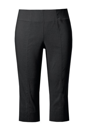 Ulla Popken, 3/4 LENGTH TROUSERS ELASTIC WAIST - Pantalones - black