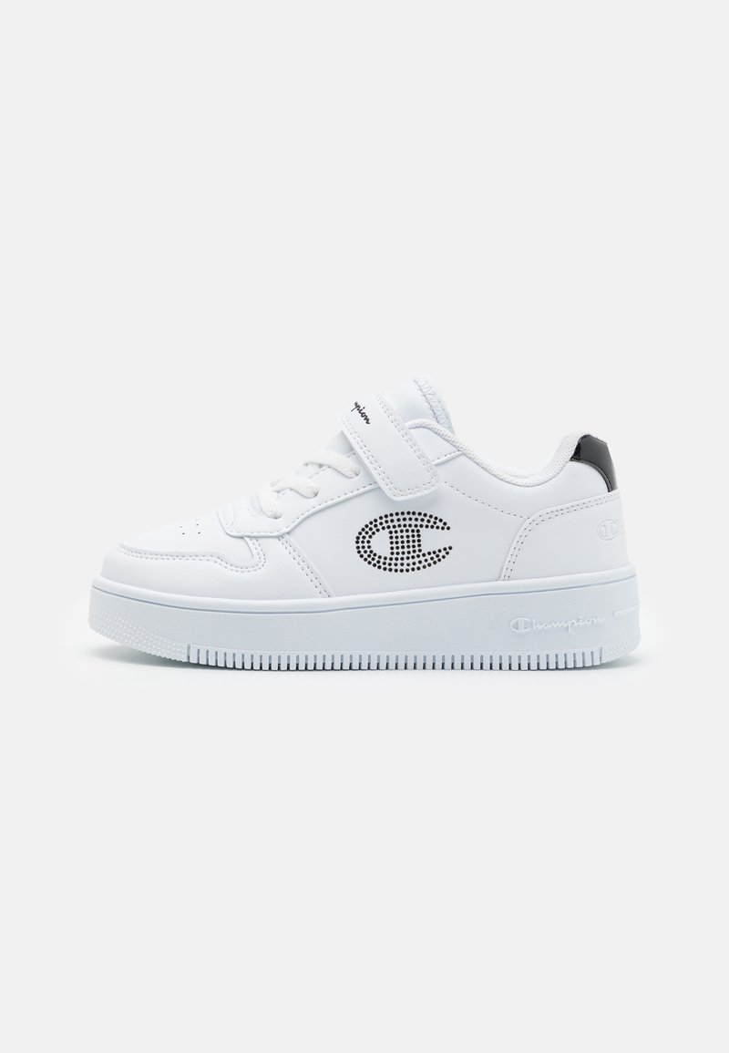 Champion RD18 PLATFORM GLITTER UNISEX - Tenisice - white/gun metallic