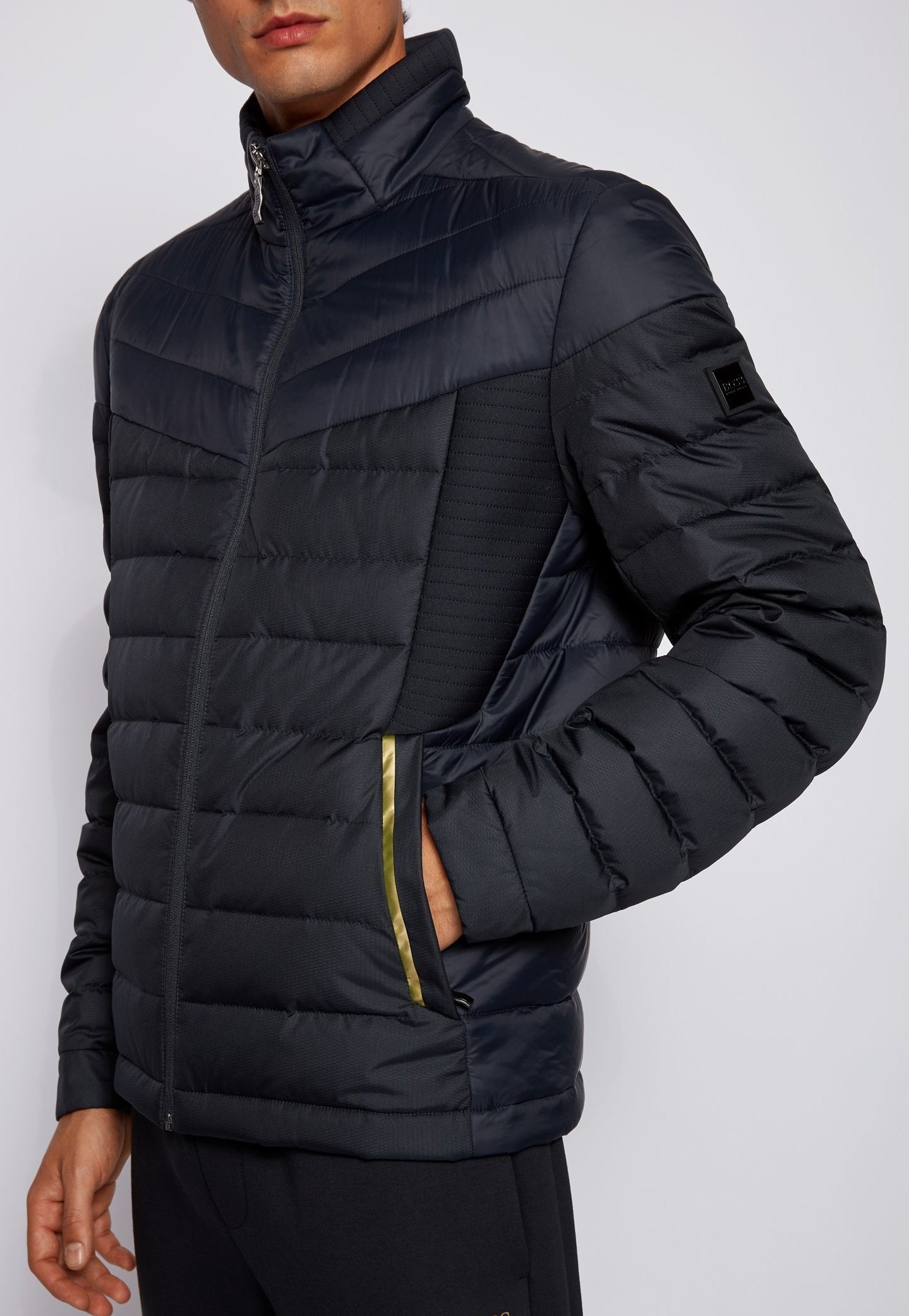 Gewatteerde jas dark blue Gewatteerde jas dark blue