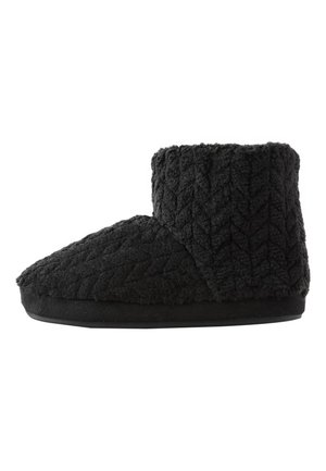 Next REGULAR FIT TEXTURED - Papucsok - black