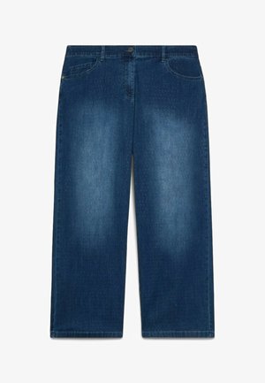 Fiorella Rubino, JEANS CROPPED FULL HOTFIX - Široké džíny - blu
