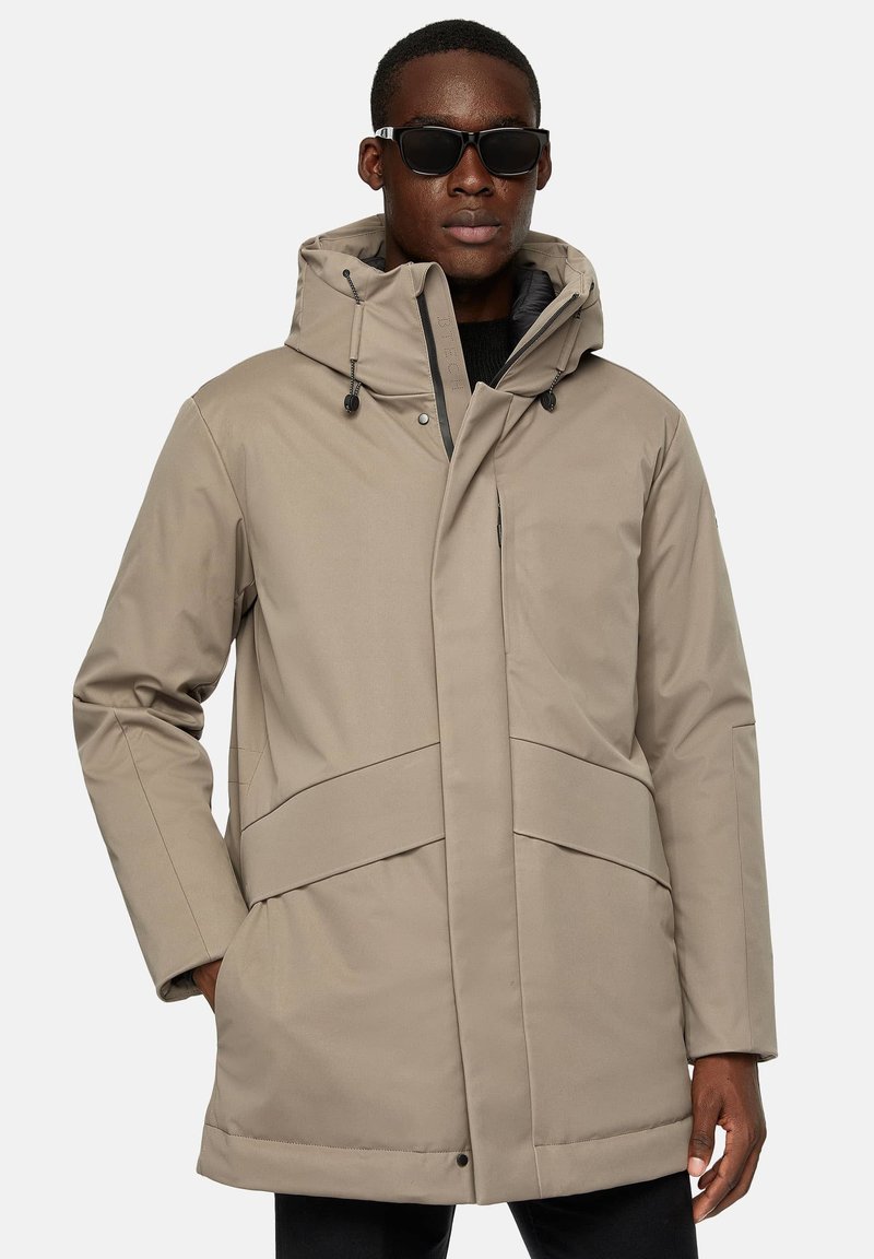 Tech Lock Milano Boggi Milano B TECH L-BLOCK IN TECHNICAL - Down coat - taupe - Zalando
