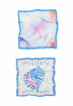 2 PACK OF SEA GRAPHIC BANDANAS - Kopftuch - mottled light blue