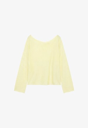 PULL&BEAR, FINE KNIT ASYMMETRIC - JUMPER - Pullover - yellow