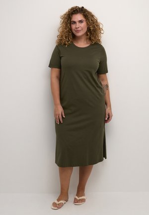 CALINE - Jersey dress - forest night