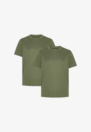 Danish Endurance 2 PACK - Tekninen t-paita - olive