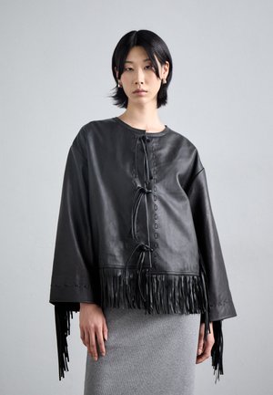 ZOENA - Leather jacket - black