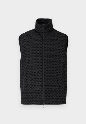 Armani Exchange, DOWN JACKET AX ALL OVER LOGO - Smanicato - black
