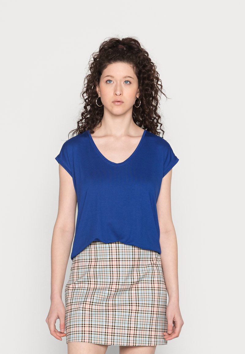 Pieces PCBILLO TEE SOLID - Základné tričko - royal blue