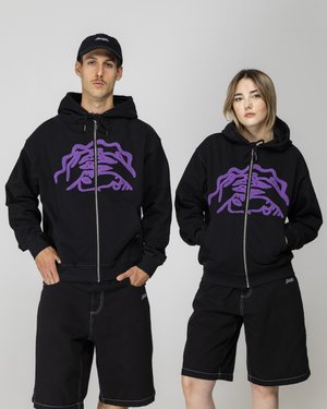 Jacker UNISEX - Zip-up sweatshirt - black