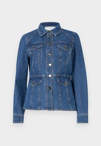ANNELIESE JACKET - Teksajakk - dark blue denim