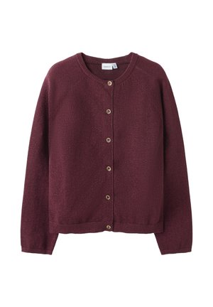 NKFPRASILLE - Strickjacke - burgundy