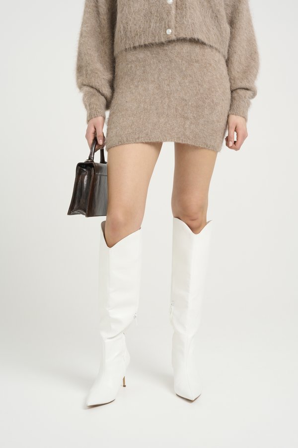 SANA SKIRT - Mini skirt - warm sand melange