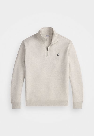 Polo Ralph Lauren DOUBLE-KNIT QUARTER-ZIP PULLOVER - Sweatshirt - light sport heather