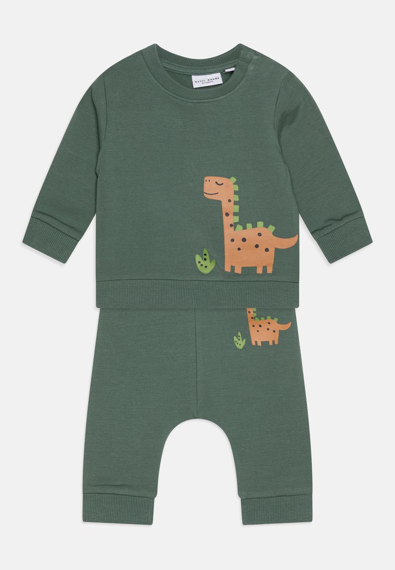 Name it NBMVONNE LONG SLEEVE SET UNISEX - Treningas - dark forest